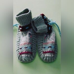 Free People French Knot Frosty Friends Slipper Socks